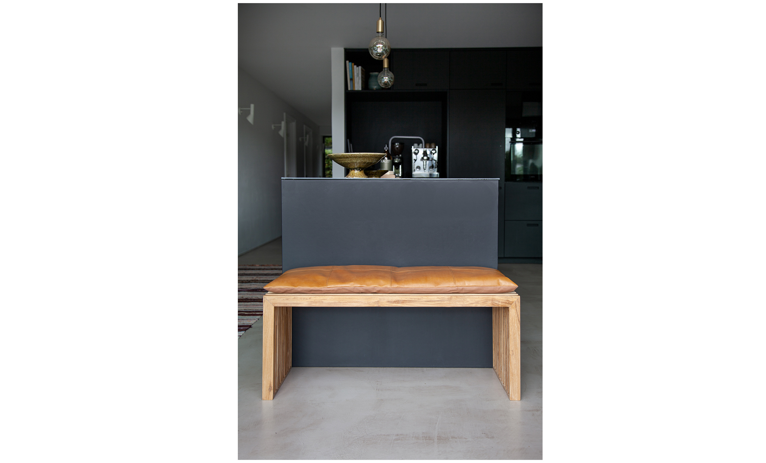 DYNA 3-sits Lder Brun