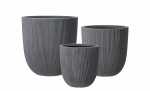 MARE Kruka 3-set Gråmelerad Byt till bild nr 1 (MARE Kruka 3-set Gråmelerad)