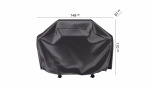AEROCOVER Grillskydd 148x61x110 Antracit
