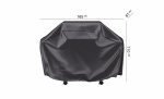 Byt till bild nr 1 (AEROCOVER Grillskydd 165x61x110 Antracit)