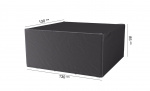 AEROCOVER Möbelskydd Antracit 130x130xH85