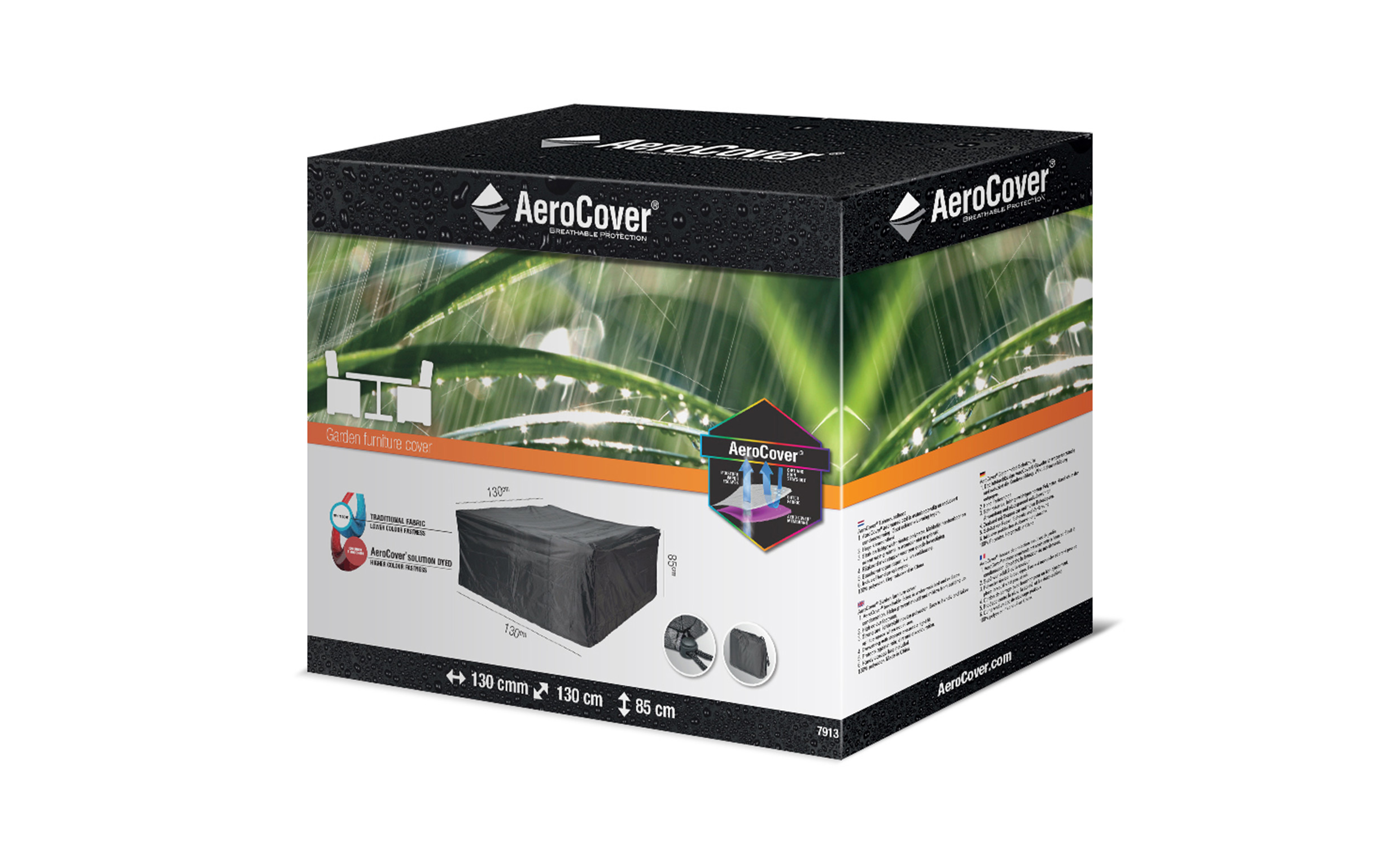 AEROCOVER Mbelskydd Antracit 130x130xH85