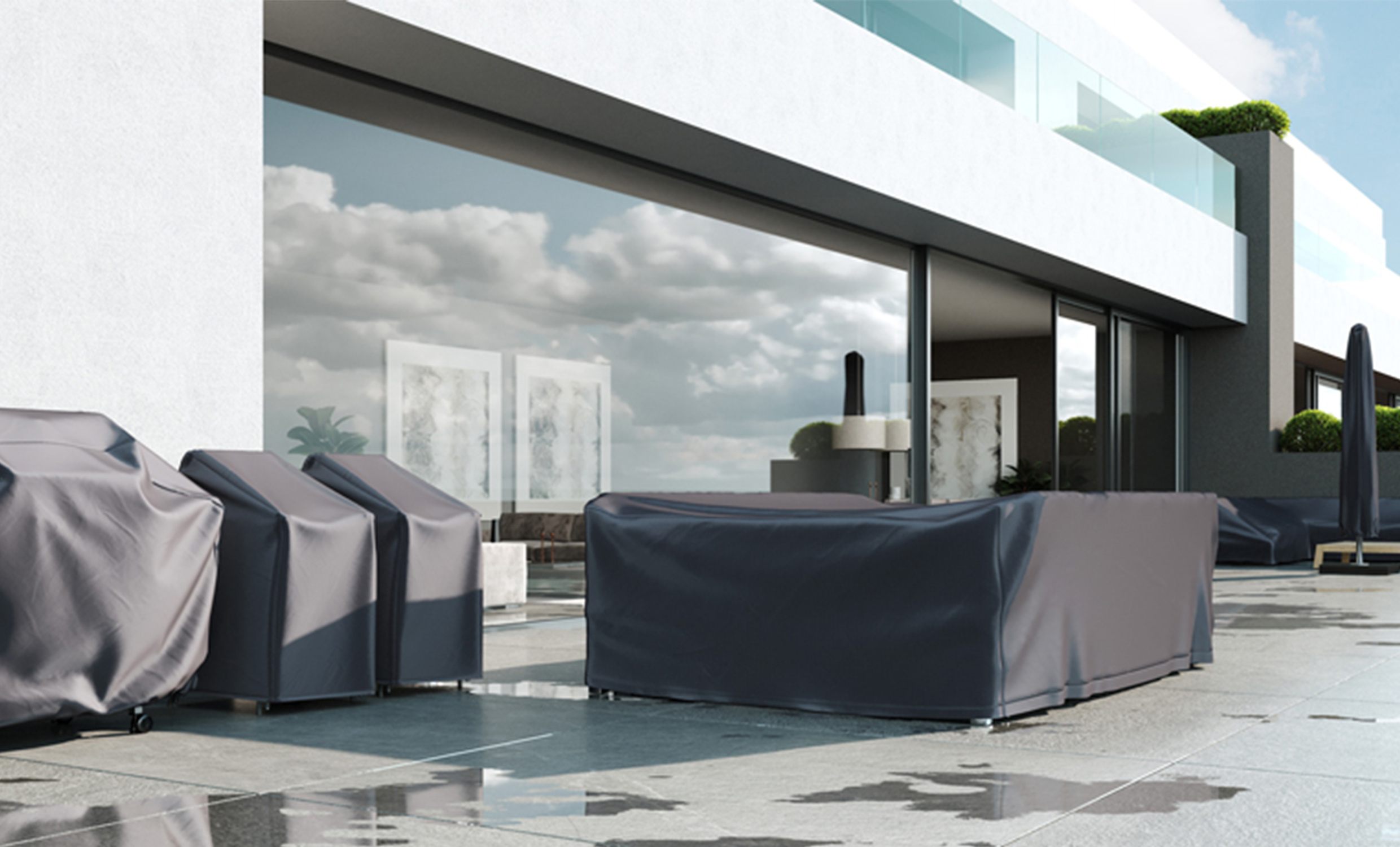 AEROCOVER Mbelskydd 200 Antracit