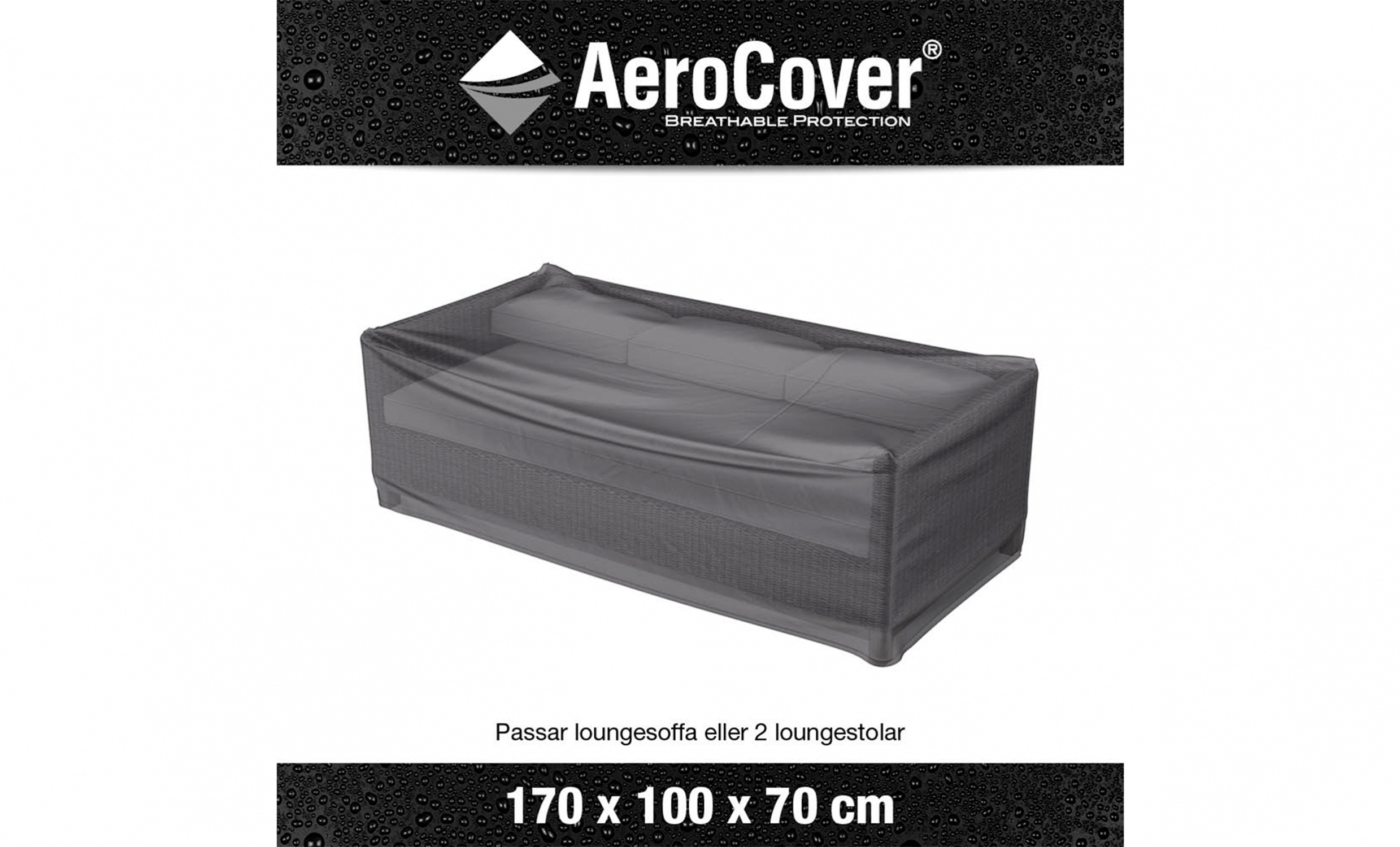 AEROCOVER Soffskydd 170x100x70 Antracit