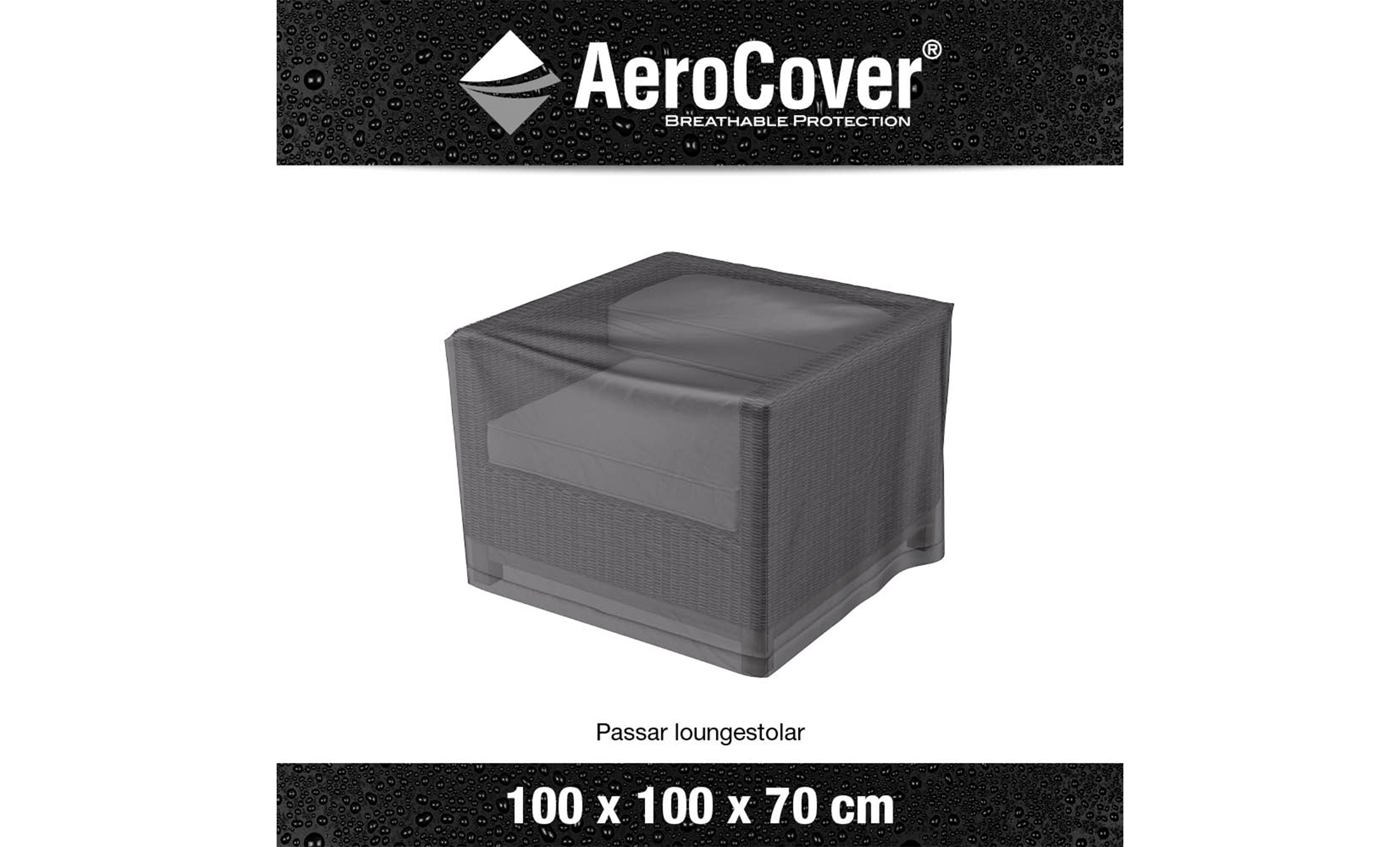 AEROCOVER Ftljskydd 100x100x70 Antracit 