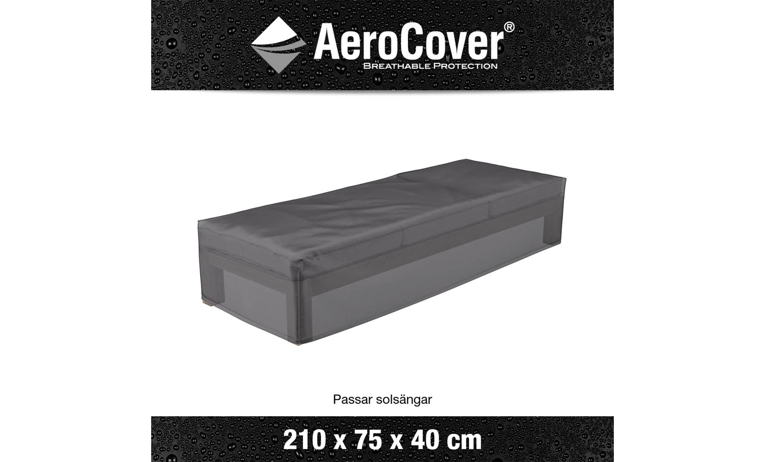 AEROCOVER Solbddsskydd 210x75x40 Antracit