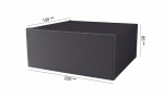 AEROCOVER Möbelskydd 220x150x85 Antracit Byt till bild nr 1 (AEROCOVER Möbelskydd 220x150x85 Antracit)
