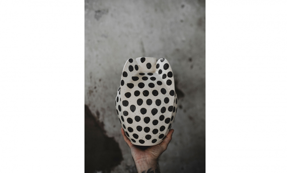 Bild nr 2 (GET INKED Vas Prickig Offwhite)