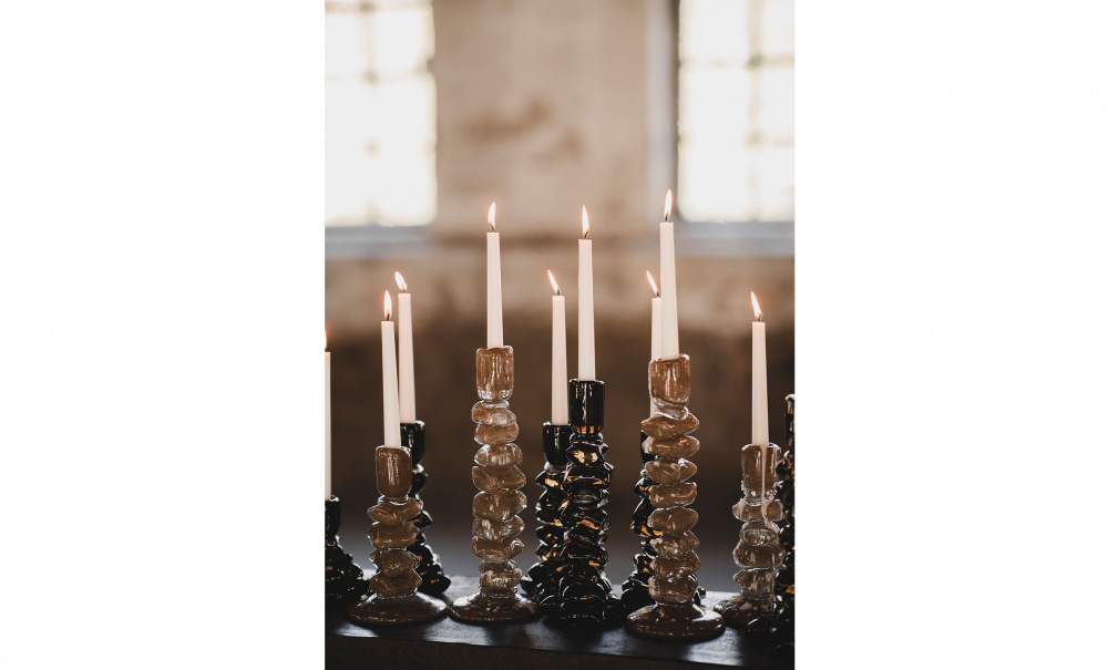 Bild nr 2 (CARMELLA Ljusstake L Beige)