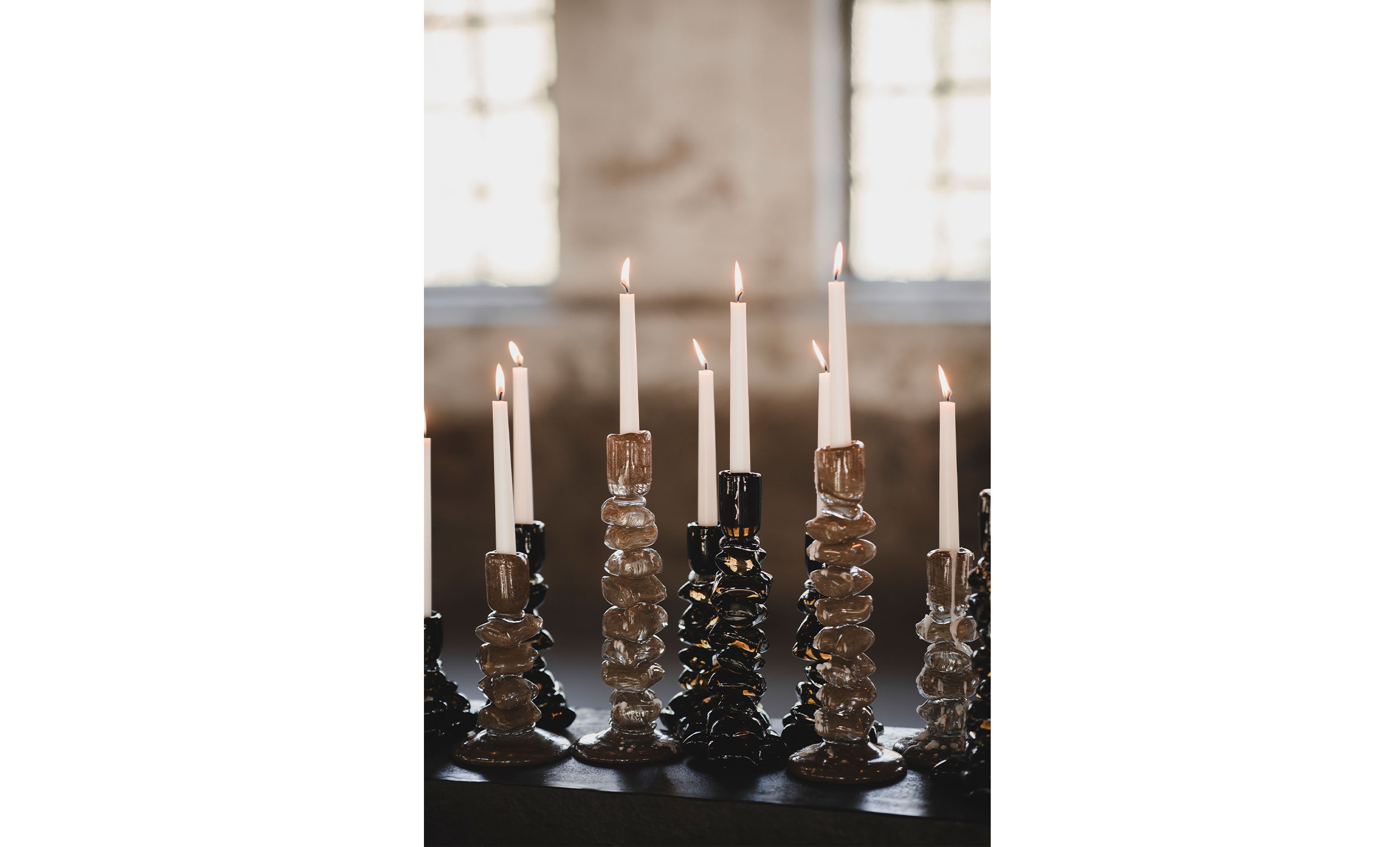 CARMELLA Ljusstake S Brun