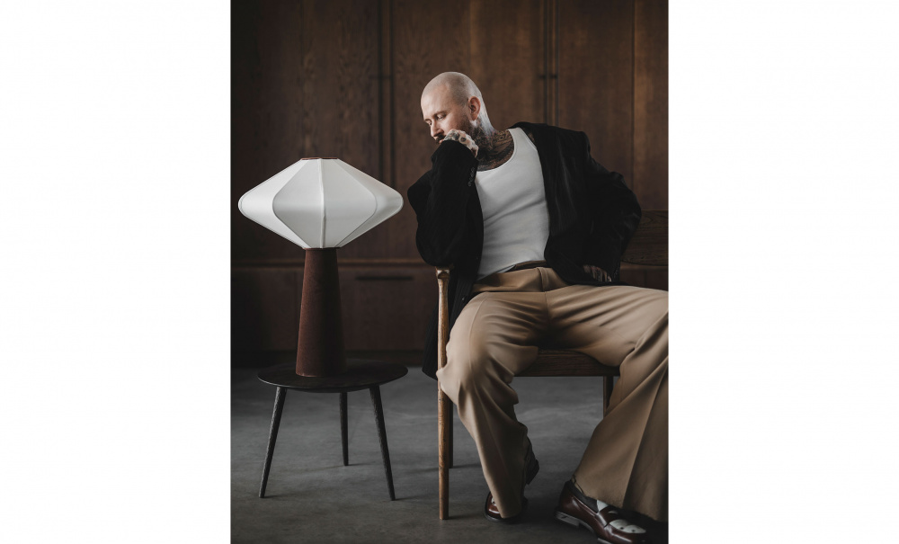 Bild nr 2 (STORM FERRO Lampa Offwhite/Brun)