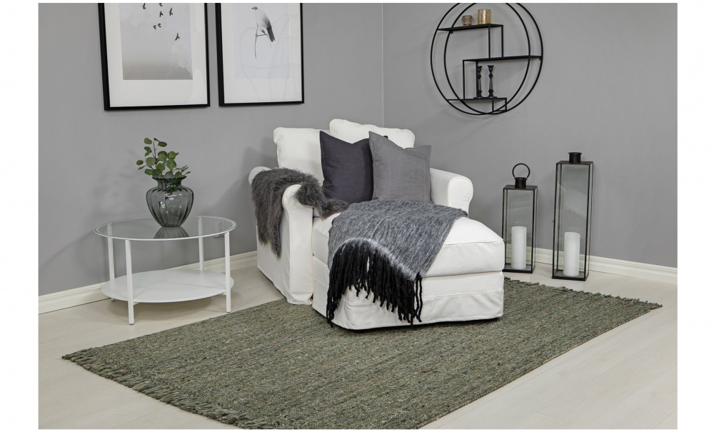 JANE Ullmatta 200x300 Grn i gruppen Mattor & Textil / Mattor / Ullmattor & Rllakan hos SoffaDirekt.se (83568)