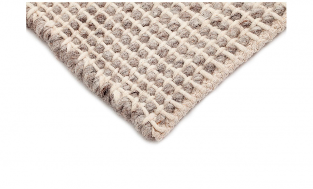 OTTO Ullmatta 240x340 Gr/Vit i gruppen Mattor & Textil / Mattor / Ullmattor & Rllakan hos SoffaDirekt.se (83650)