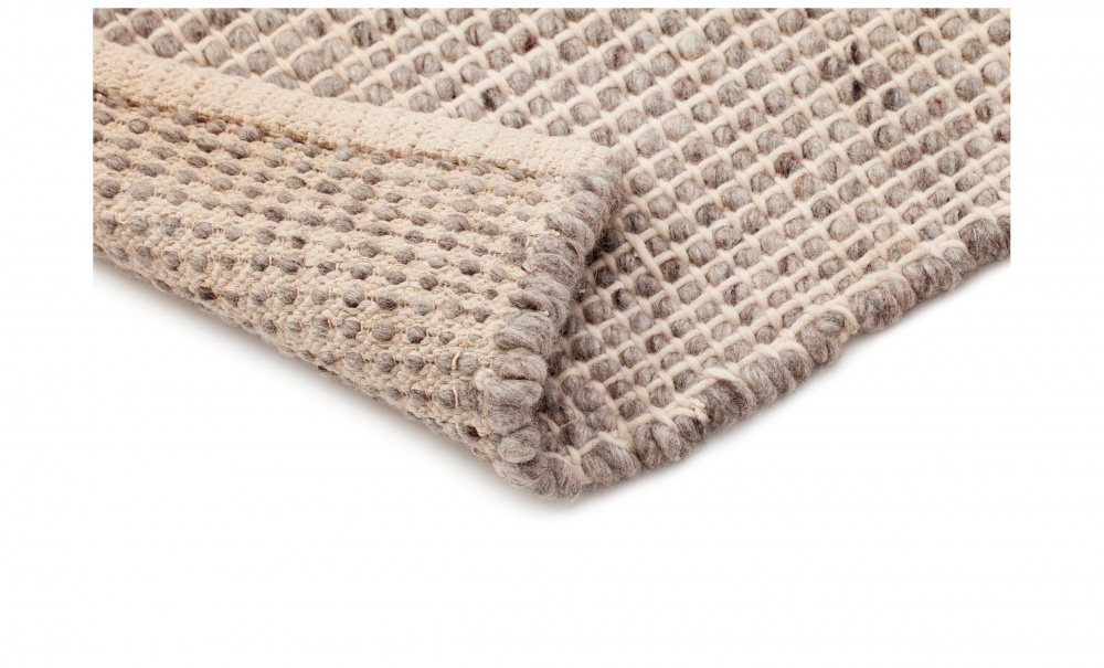 OTTO Ullmatta 240x340 Gr/Vit i gruppen Mattor & Textil / Mattor / Ullmattor & Rllakan hos SoffaDirekt.se (83650)