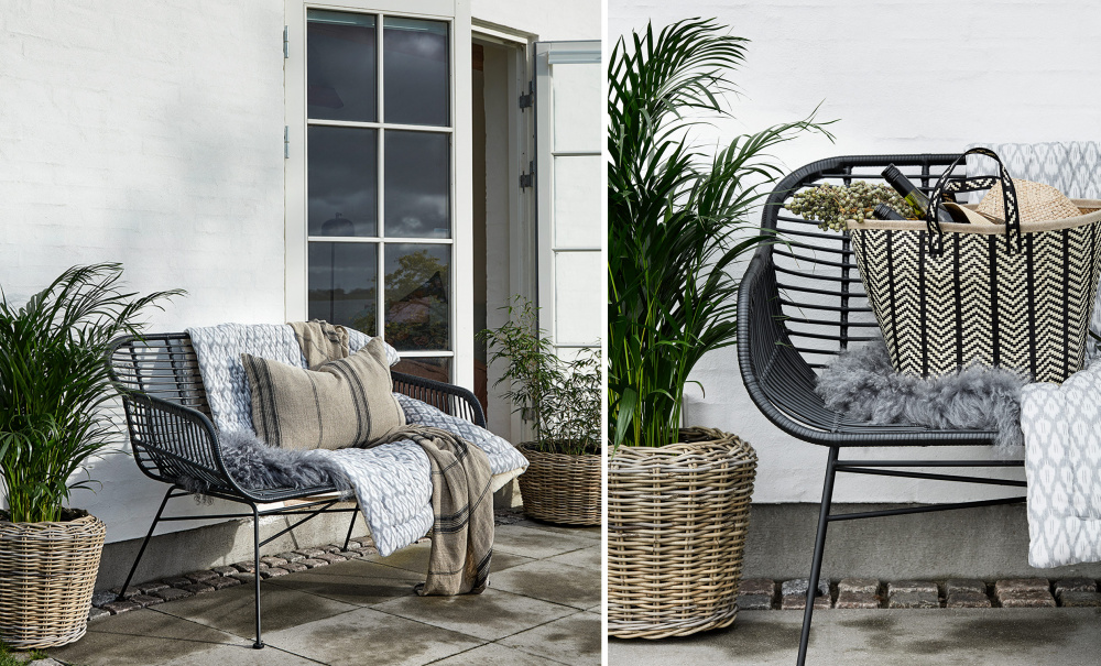GARDEN Soffa Svart i gruppen Utembler / Sittmbler / Soffor hos SoffaDirekt.se (8597)