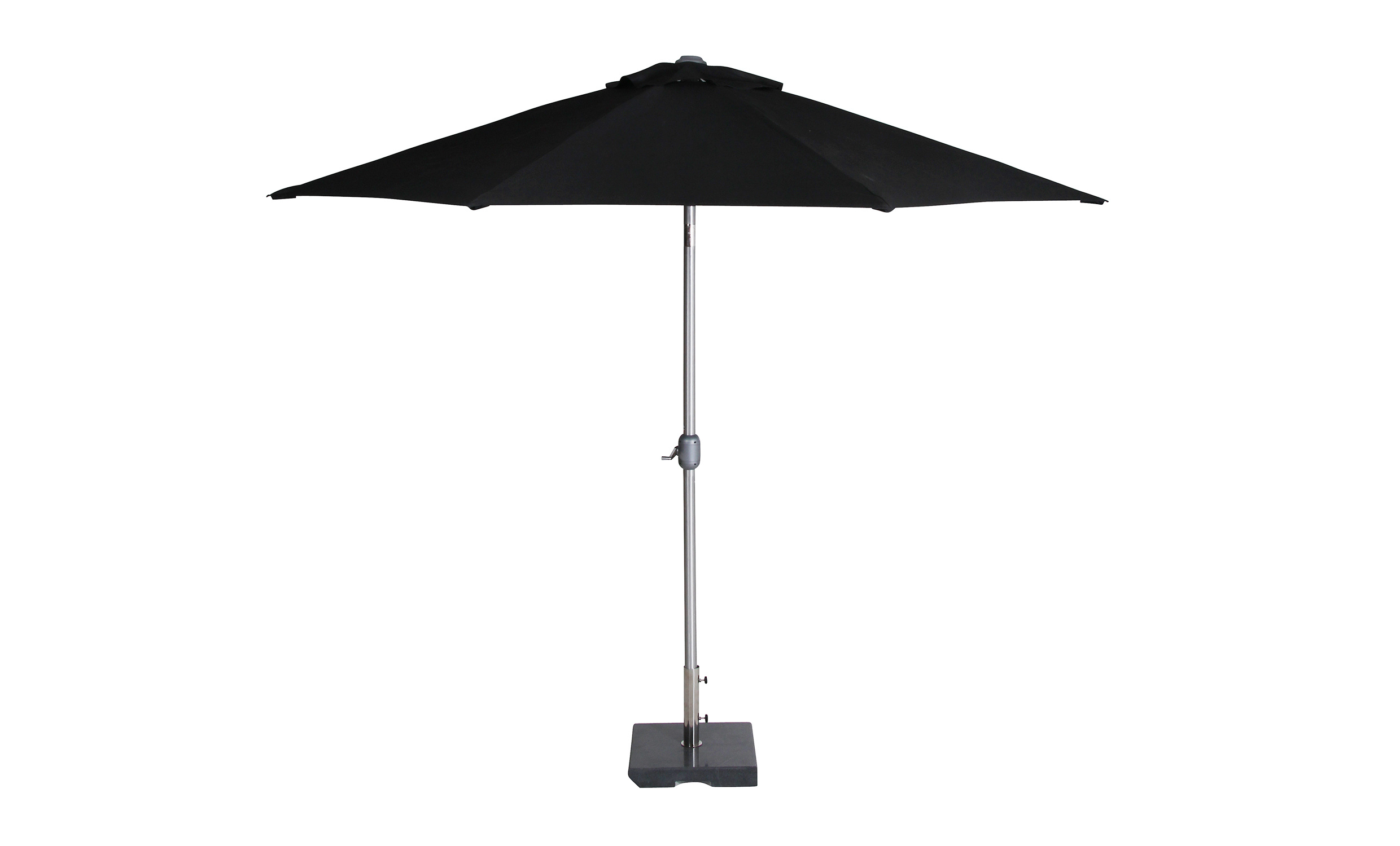 ANDRIA Parasoll Svart 3 m