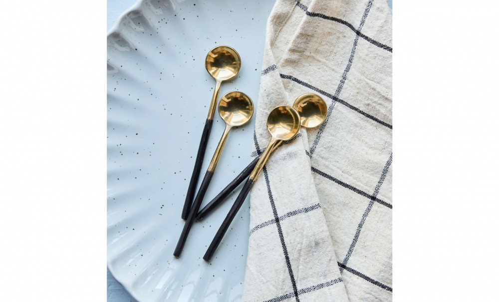 Bild nr 2 (SPOON K�ksredskap 4-pack Antik m�ssing)