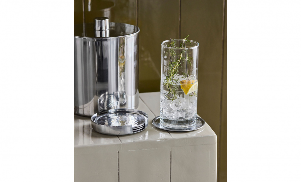 Bild nr 2 (COASTER Underl�gg 4-pack Silver)