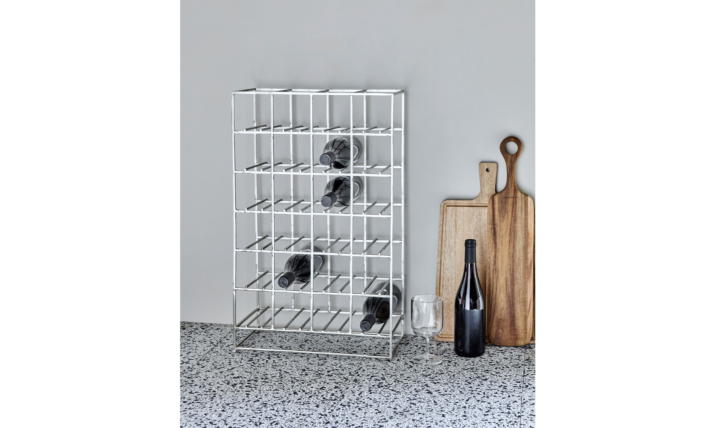 HYLLA L Silverfinish