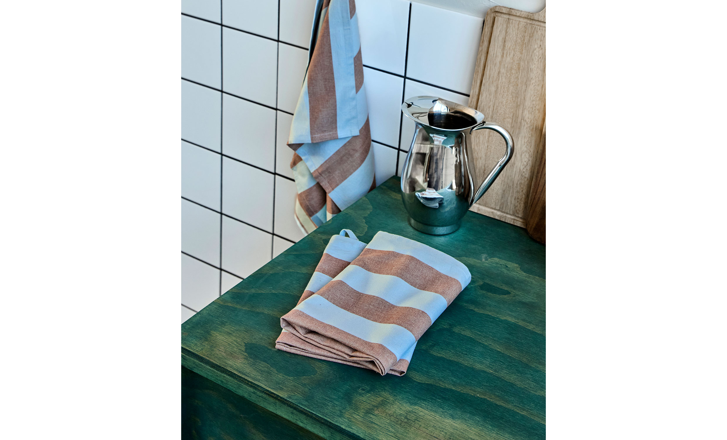 COOK K�kshandduk 3-pack Ljusbl�/Brun