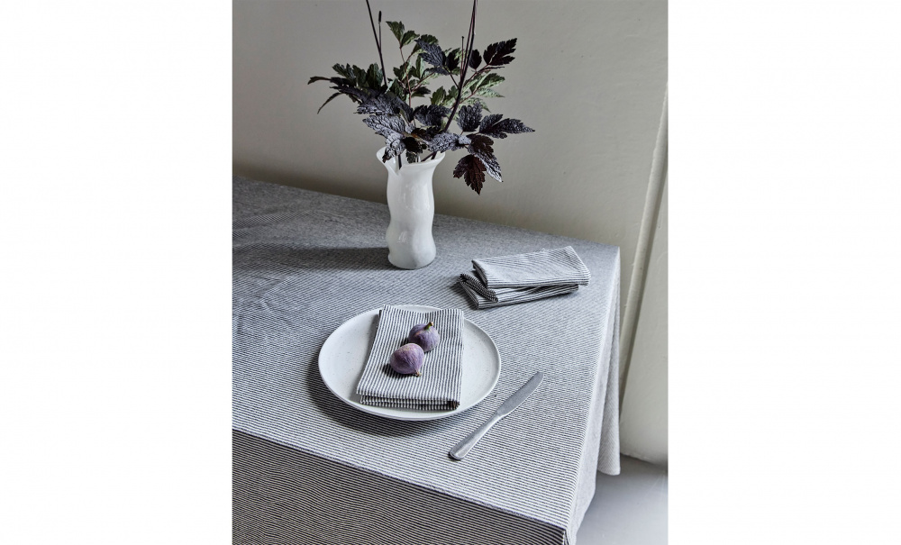 Bild nr 2 (BLOCK Servetter 40x40 Sand/Svart 4-P)