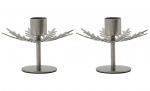 Byt till bild nr 1 (SNOWFLAKE Ljusstake Silver 2-p)