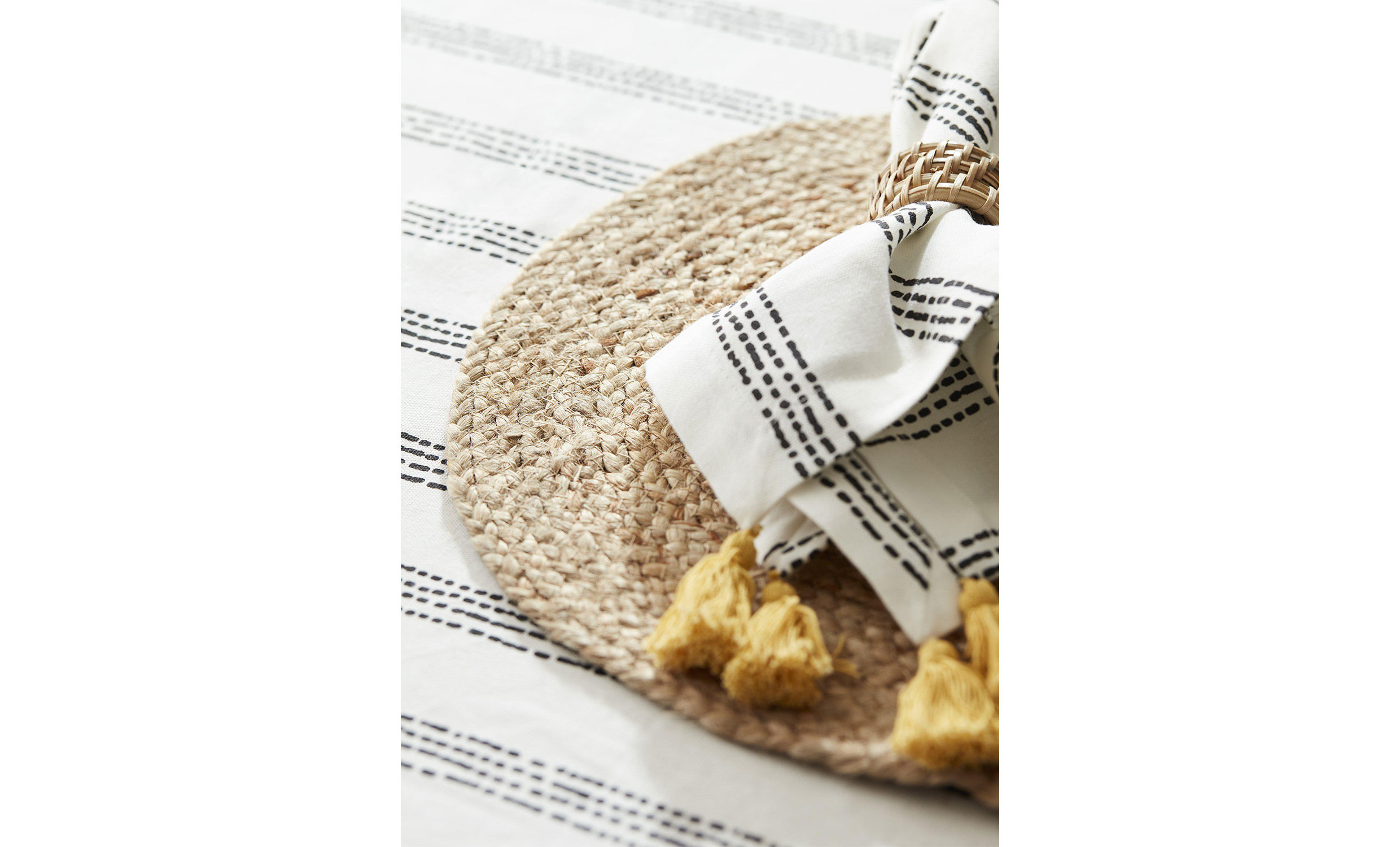 ARENDAL Tablett Jute 38cm