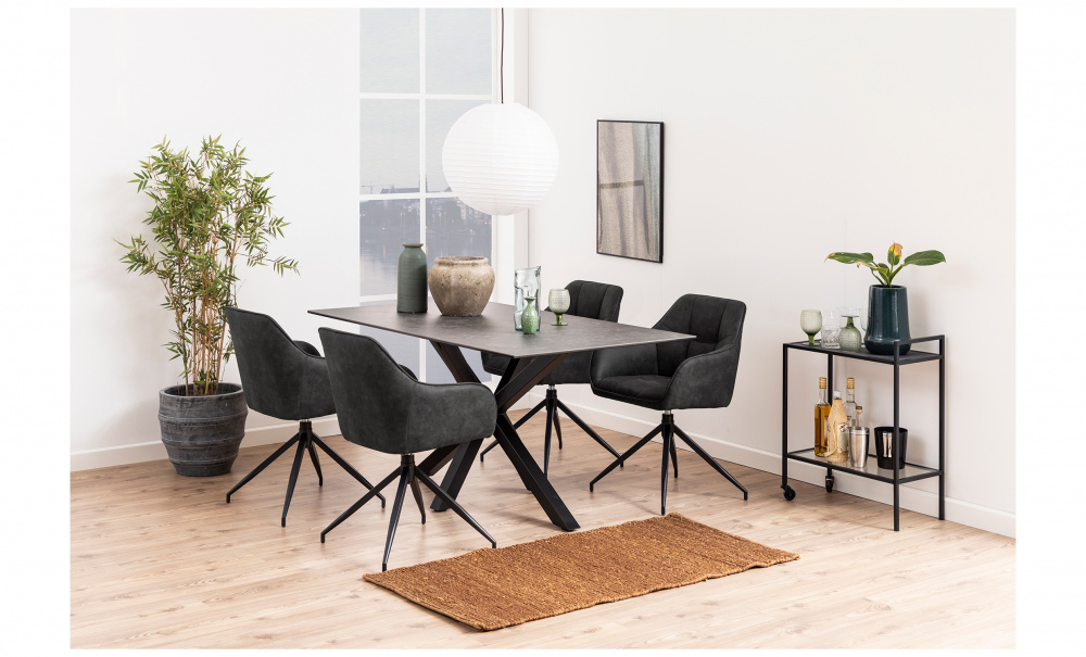 SKOGS Stol Antracit i gruppen Matplats / Sittmbler / Stolar hos SoffaDirekt.se (91546)