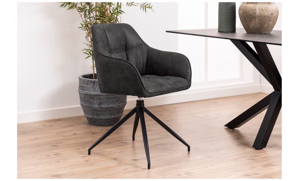 SKOGS Stol Antracit i gruppen Matplats / Sittmbler / Stolar hos SoffaDirekt.se (91546)