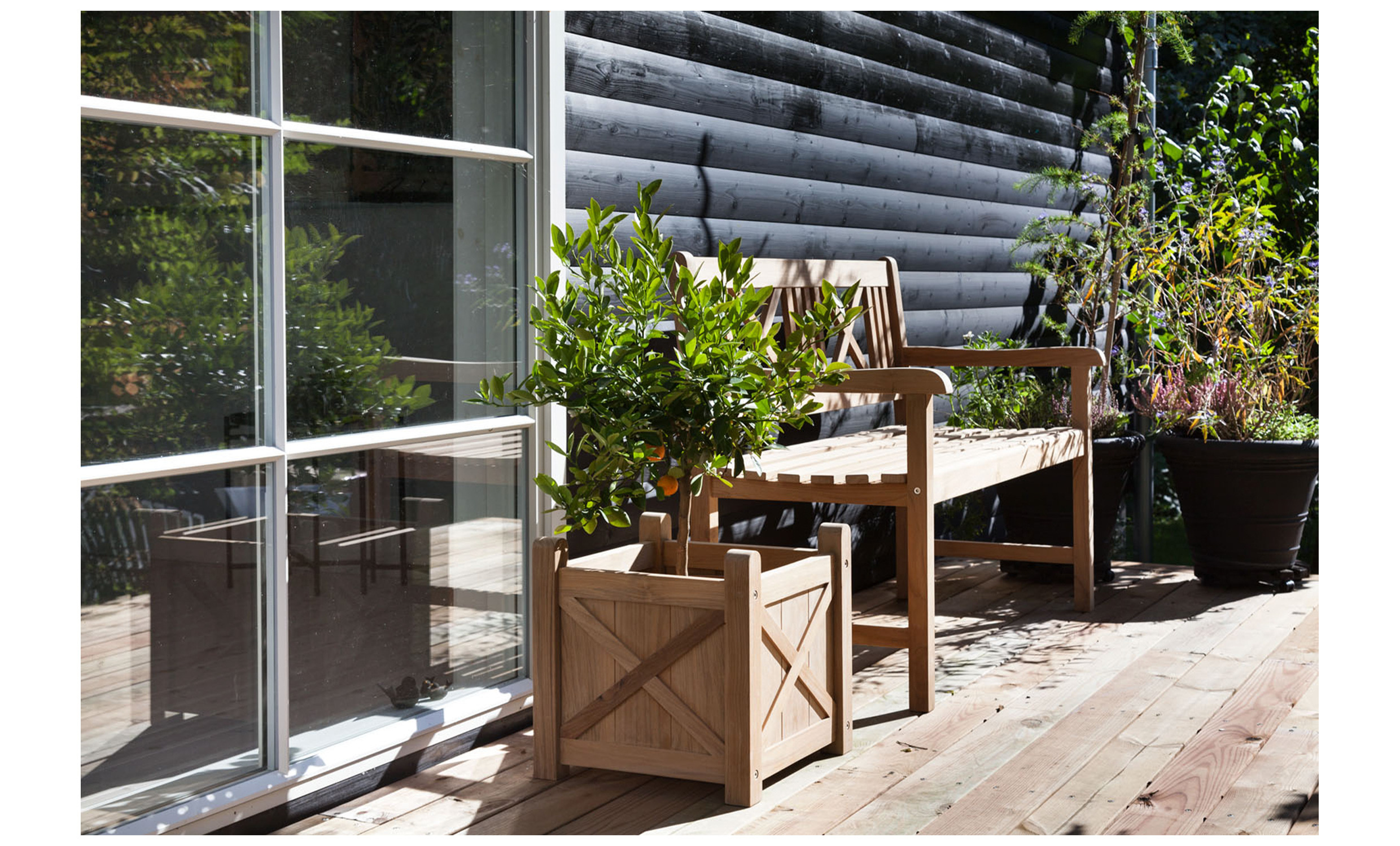ROSENBORG Planteringslda Teak