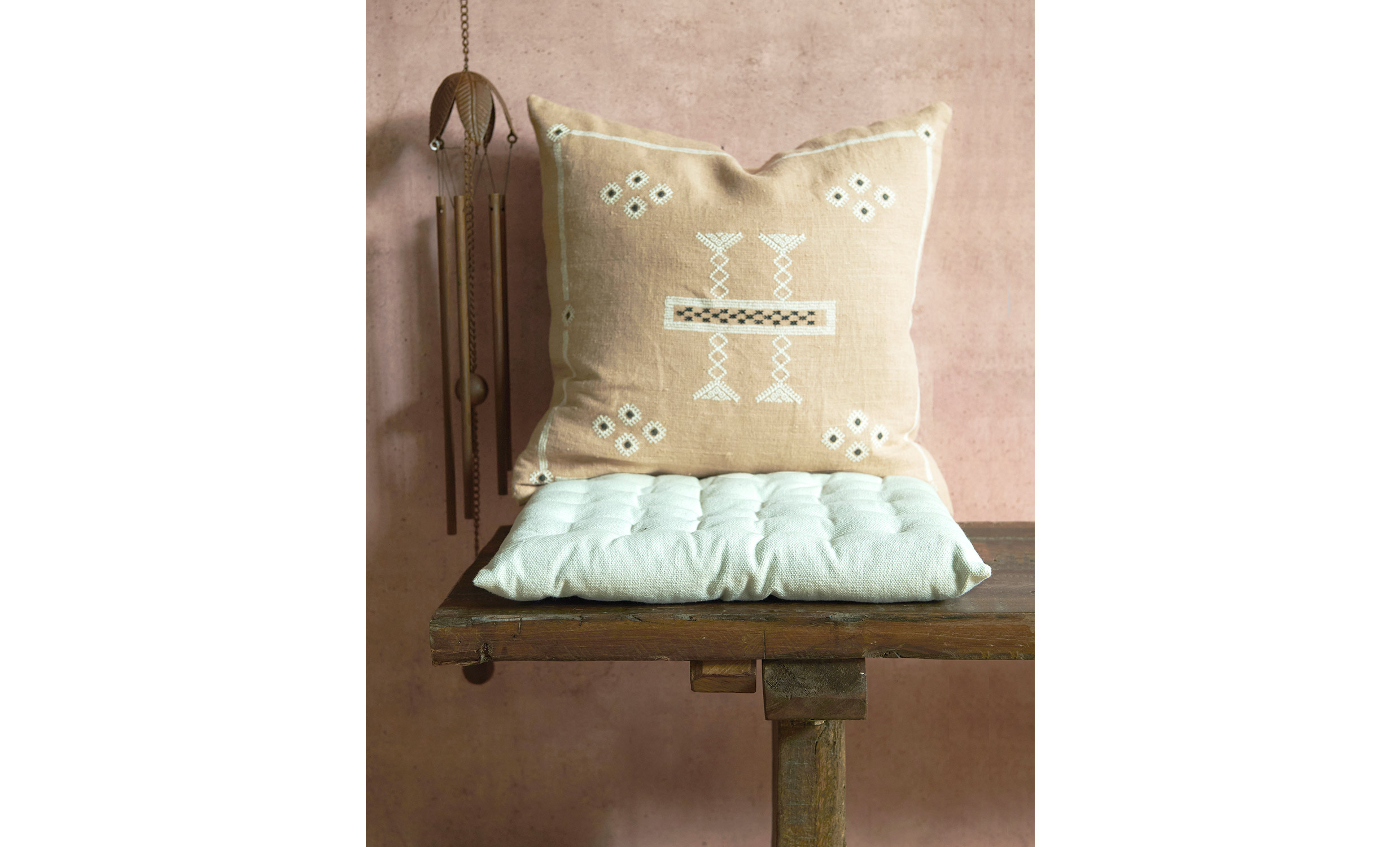 SORA Kuddfodral Rosa 45x45