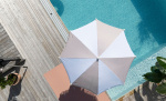 Byt till bild nr 2 (VALLETTA Parasoll Vit/Beige)