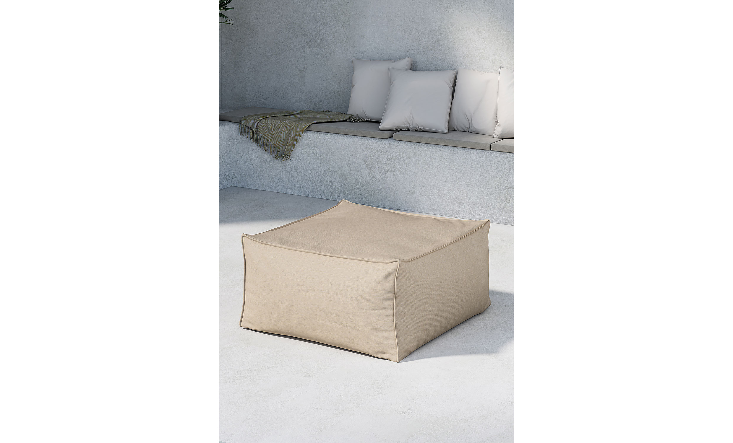 ZEKE Sittpuff Beige