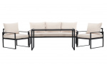 CATTIS Soffgrupp Svart/Beige