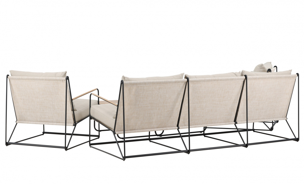 Bild nr 6 (LIZ Soffgrupp Svart/Beige)