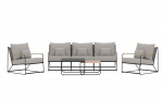 Byt till bild nr 1 (LIZ Soffgrupp Svart/Beige Boucle)