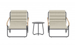 Byt till bild nr 1 (ANTONIO Loungeset Svart/Beige)