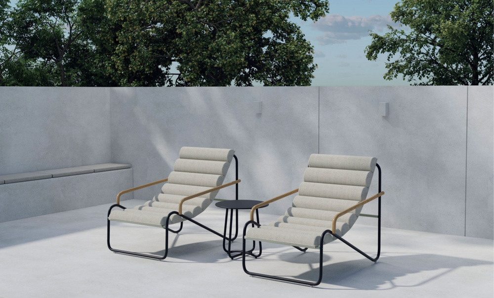 Bild nr 2 (ANTONIO Loungeset Svart/Beige)