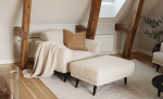 ANCONA Fotpall Beige Byt till bild nr 3 (ANCONA Fotpall Beige)