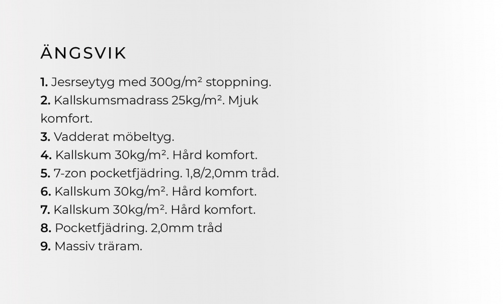 ÄNGSVIK 120 Sängpaket Deluxe Ljusgrå i gruppen Sovrum / Sängar / Sängar 120 hos SoffaDirekt.se (ANG-DEL120LGPKT)
