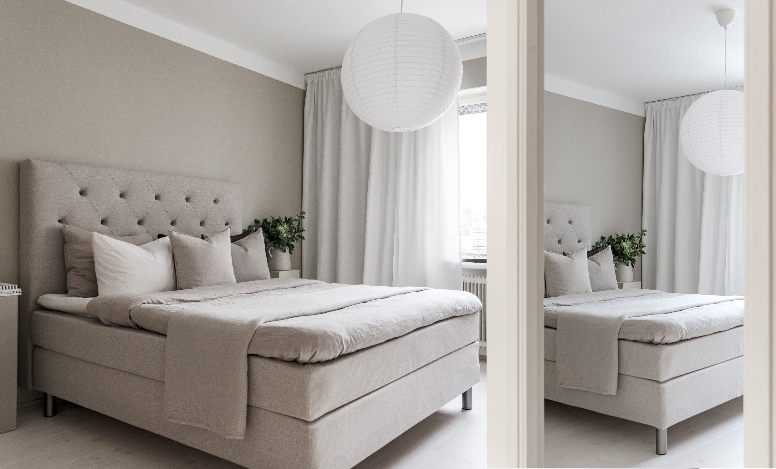 ÄNGSVIK 160 Sängpaket Deluxe Ljusgrå