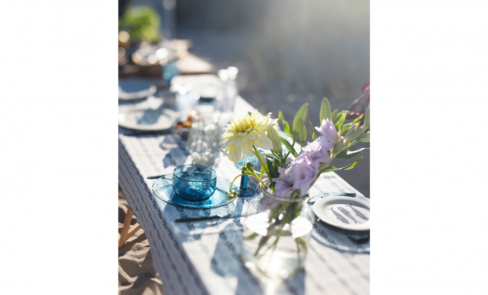 Bild nr 3 (TALLRIK Stengods 21cm Offwhite/Bl�)