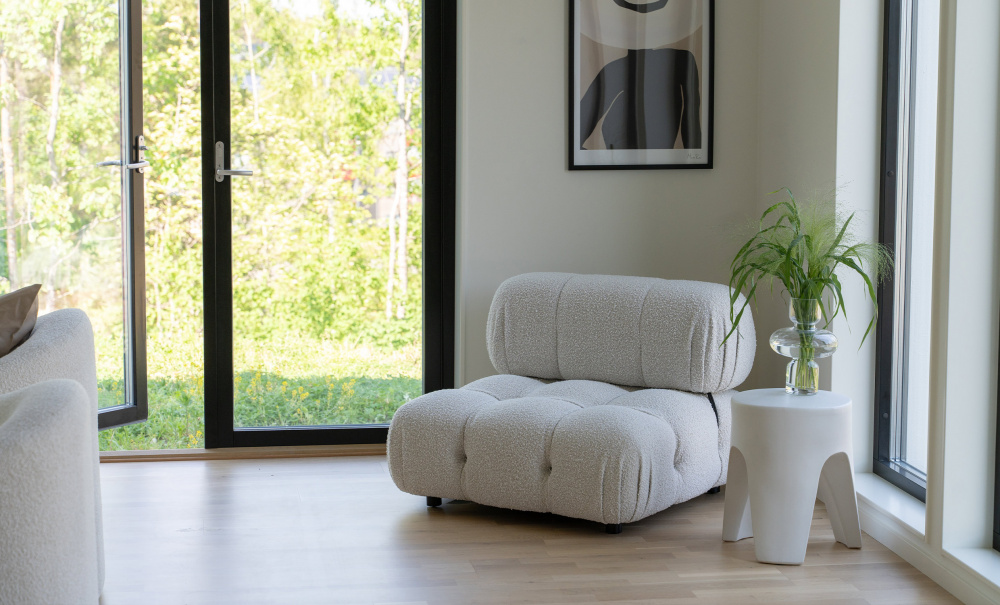 BOOGI Bubble Ftlj Boucl Offwhite i gruppen Vardagsrum / Ftljer hos SoffaDirekt.se (BH-S281-11-A2635-2A)