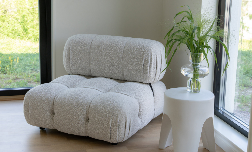BOOGI Bubble Ftlj Boucl Offwhite i gruppen Vardagsrum / Ftljer hos SoffaDirekt.se (BH-S281-11-A2635-2A)