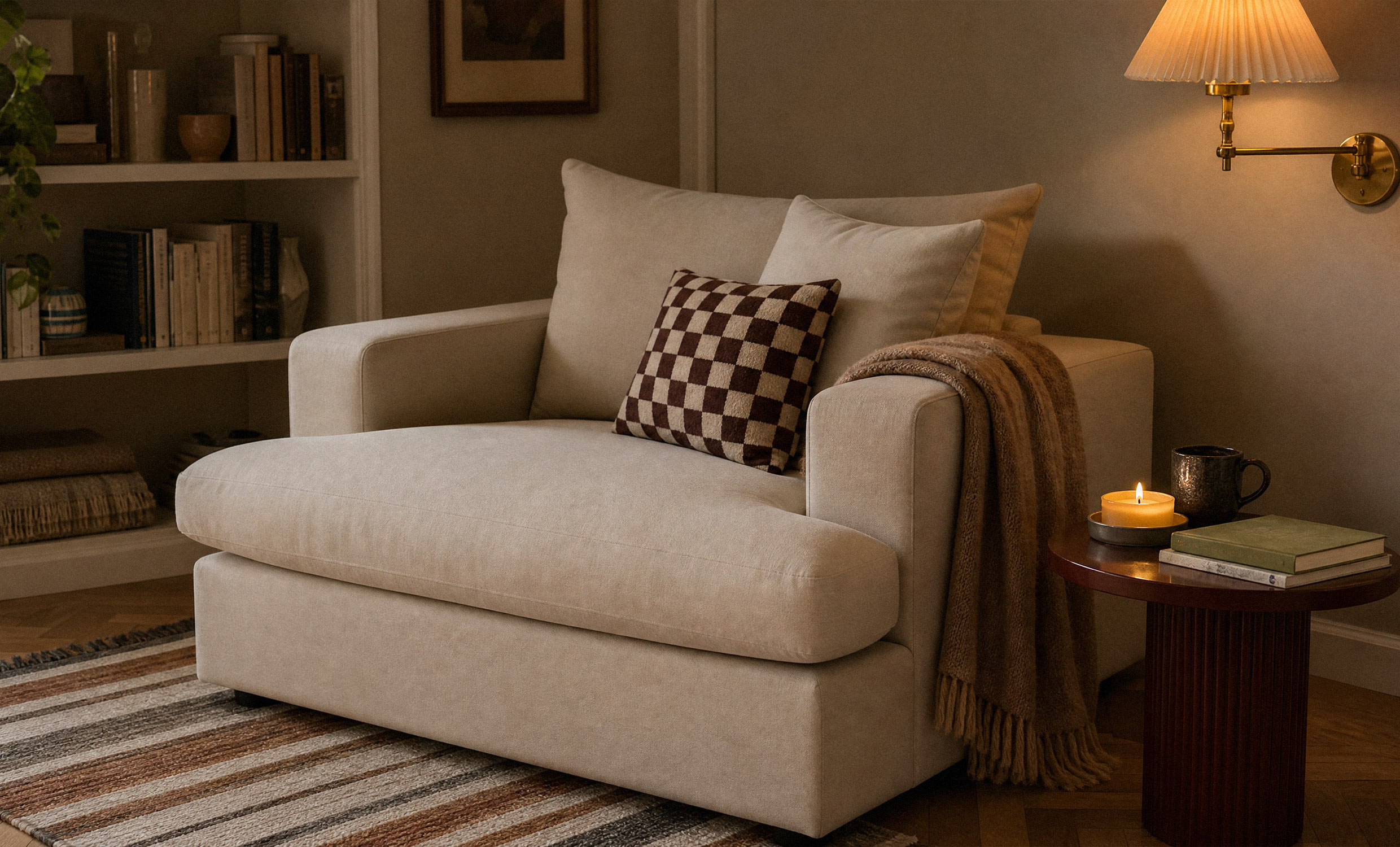 BOLNUEVO Fåtölj Beige