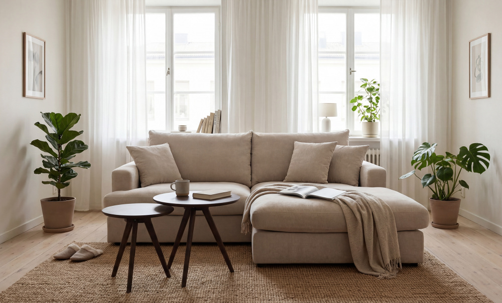 Bild nr 2 (BOLNUEVO Divansoffa H�ger Beige)