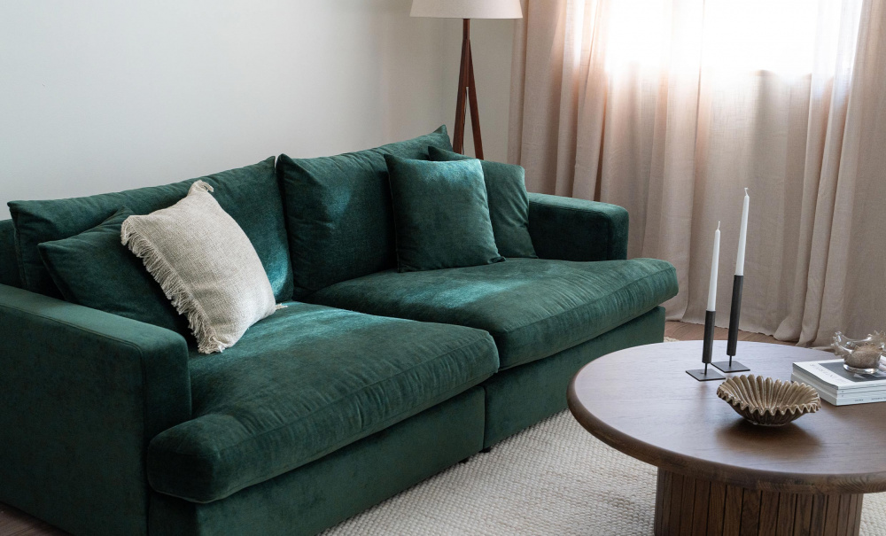 BOLNUEVO 3-sitssoffa Grn i gruppen Vardagsrum / Soffor / 3-sits soffor hos SoffaDirekt.se (BOL-3S-CON10)