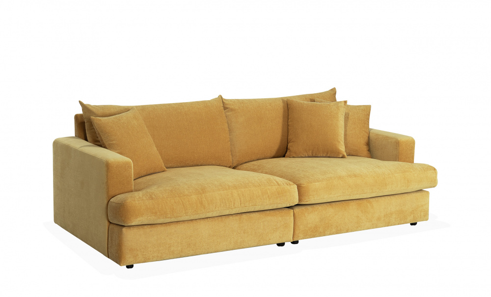 BOLNUEVO 3-sitssoffa Senapsgul i gruppen Vardagsrum / Soffor / 3-sits soffor hos SoffaDirekt.se (BOL-3S-CON16)