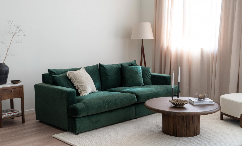 BOLNUEVO 4-sitssoffa Grn i gruppen Vardagsrum / Soffor / 4-sits soffor hos SoffaDirekt.se (BOL-4S-CON10)