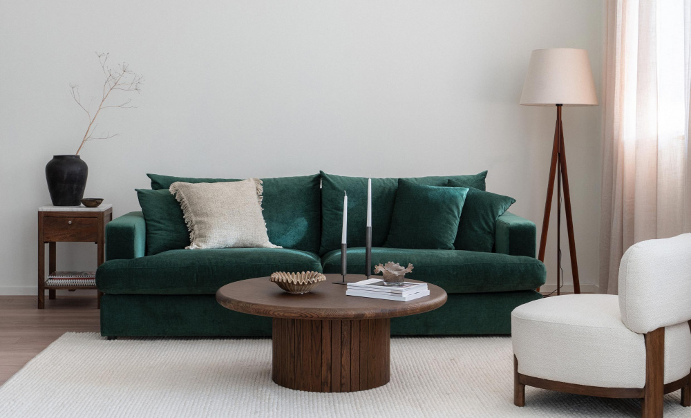 BOLNUEVO 4-sitssoffa Grn i gruppen Vardagsrum / Soffor / 4-sits soffor hos SoffaDirekt.se (BOL-4S-CON10)